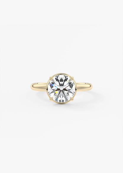 Oval Solitaire With Raised Basket Gallery Lab Grown Diamond Engagement Ring