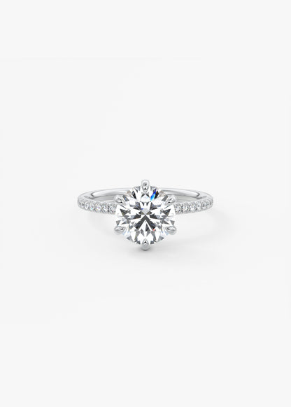Oval Solitaire With Raised Basket Gallery Lab Grown Diamond Engagement Ring