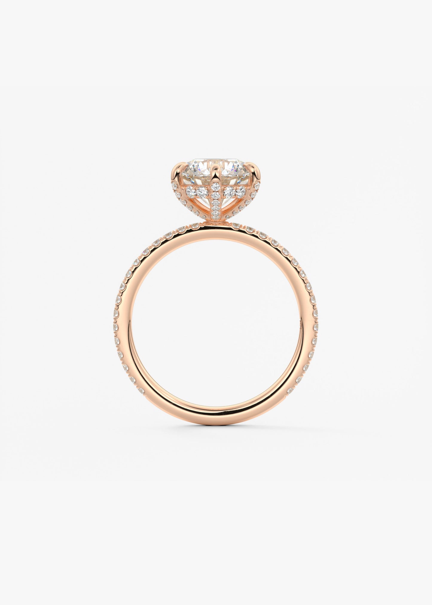 Oval Solitaire With Raised Basket Gallery Lab Grown Diamond Engagement Ring