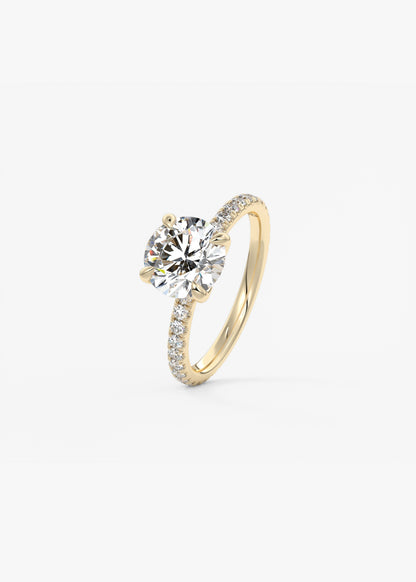 Oval Solitaire With Raised Basket Gallery Lab Grown Diamond Engagement Ring