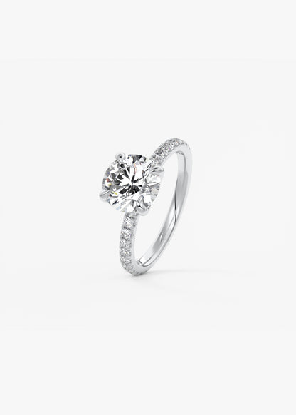 Oval Solitaire With Raised Basket Gallery Lab Grown Diamond Engagement Ring