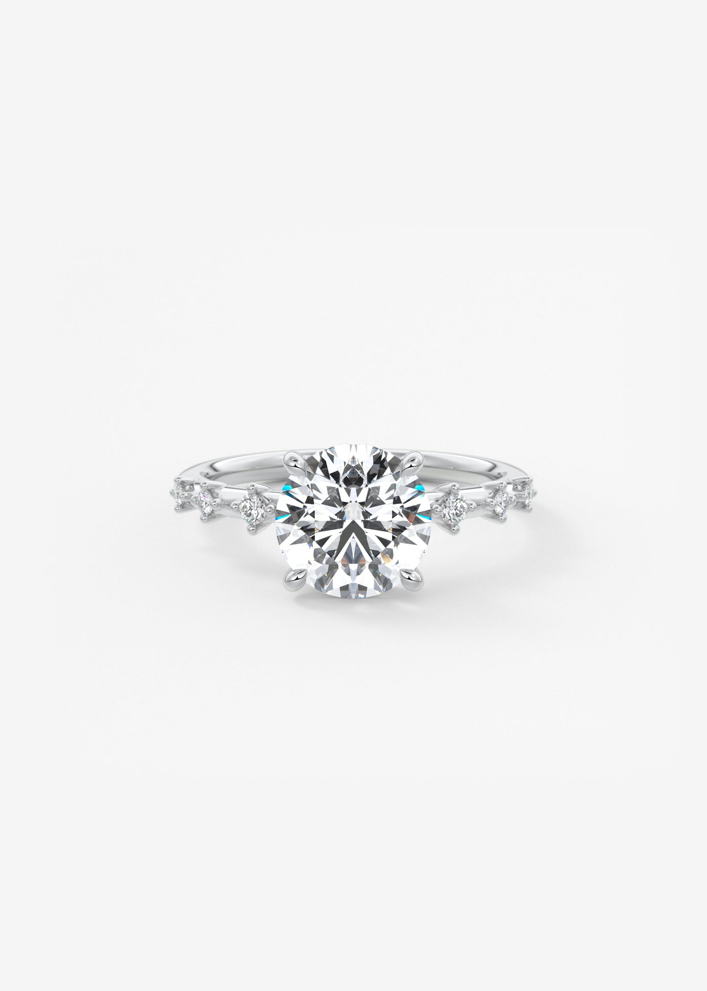 Oval Solitaire With Raised Basket Gallery Lab Grown Diamond Engagement Ring