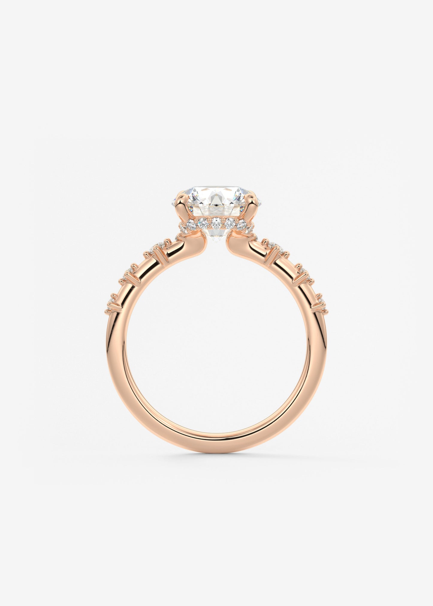 Oval Solitaire With Raised Basket Gallery Lab Grown Diamond Engagement Ring