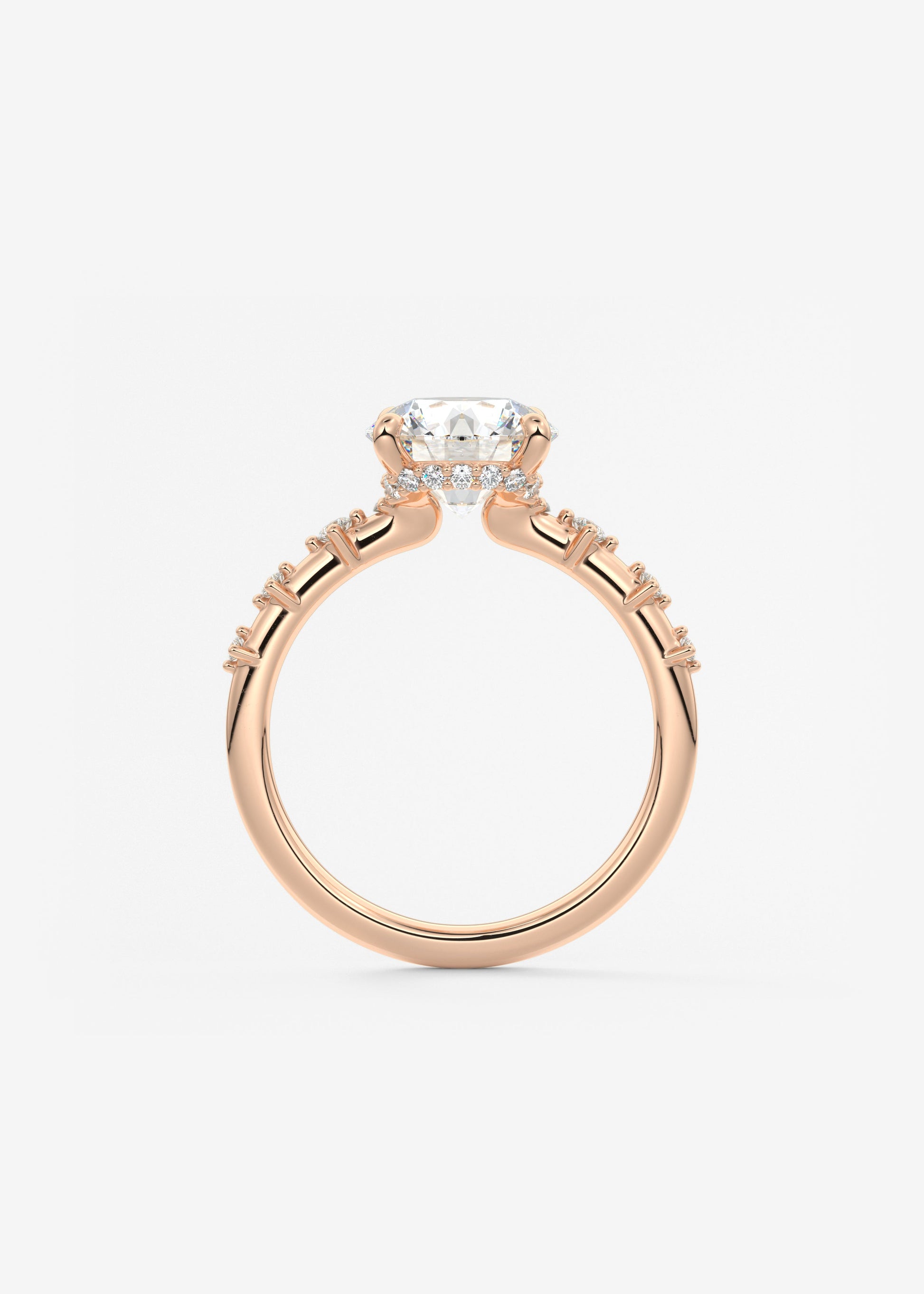 Oval Solitaire With Raised Basket Gallery Lab Grown Diamond Engagement Ring