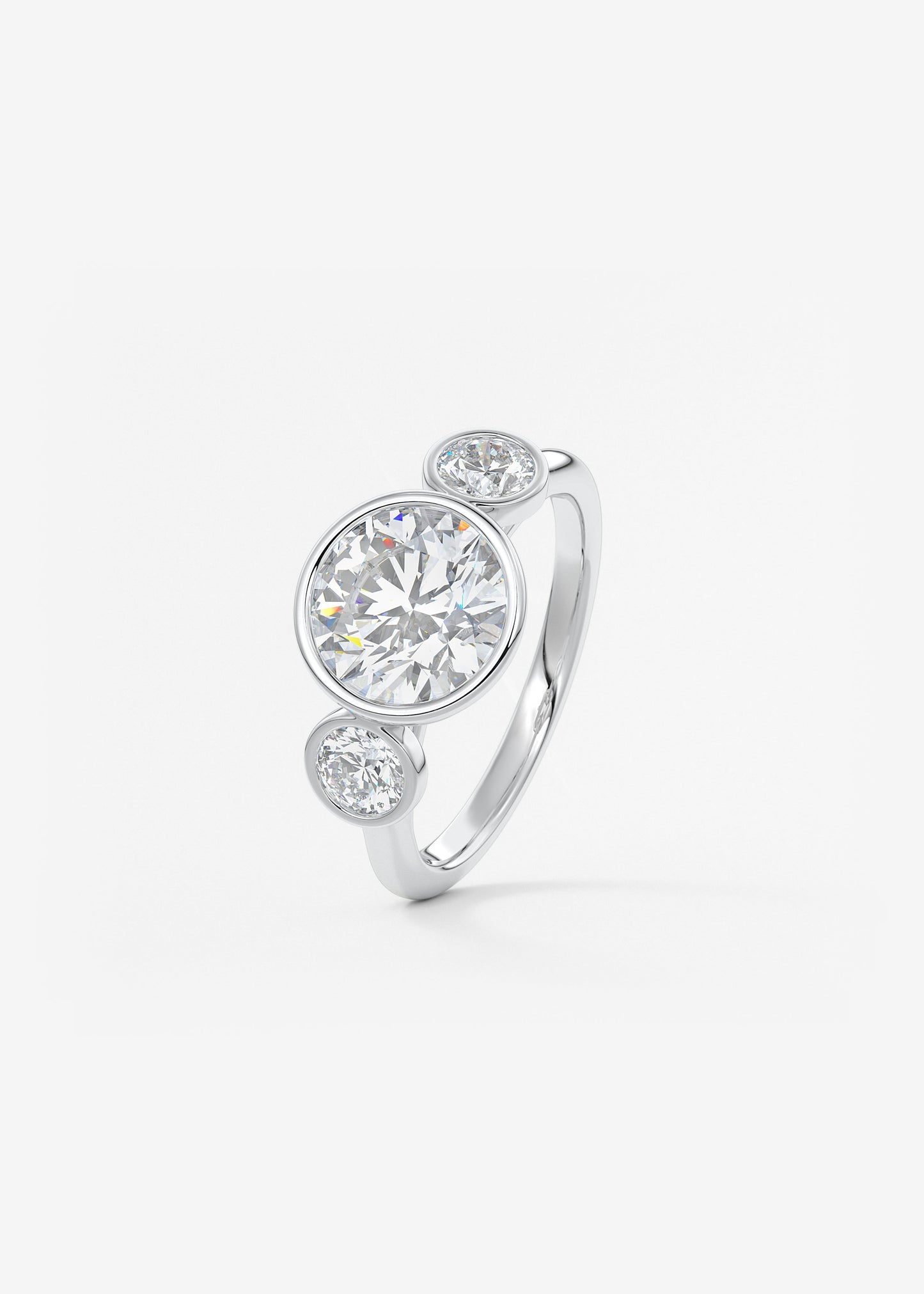 Oval Solitaire With Raised Basket Gallery Lab Grown Diamond Engagement Ring