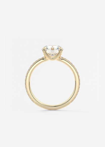 Oval Solitaire With Raised Basket Gallery Lab Grown Diamond Engagement Ring