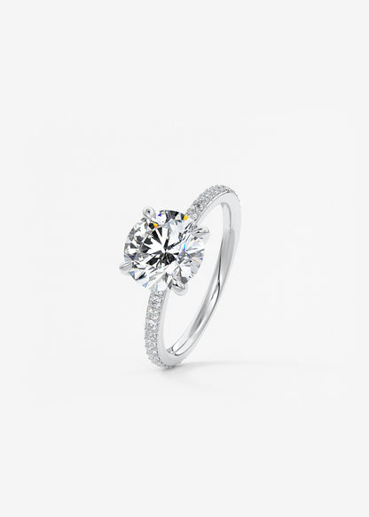 Oval Solitaire With Raised Basket Gallery Lab Grown Diamond Engagement Ring
