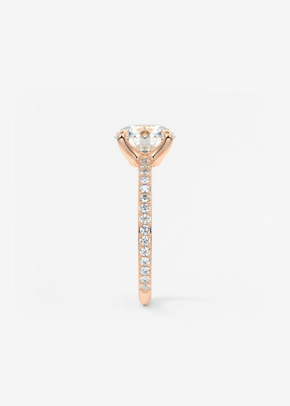 Oval Solitaire With Raised Basket Gallery Lab Grown Diamond Engagement Ring