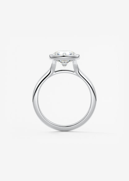 Oval Solitaire With Raised Basket Gallery Lab Grown Diamond Engagement Ring