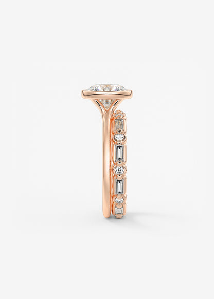 Oval Solitaire With Raised Basket Gallery Lab Grown Diamond Engagement Ring