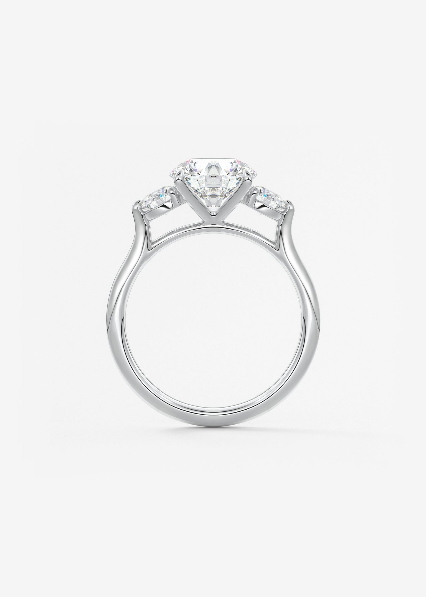 Oval Solitaire With Raised Basket Gallery Lab Grown Diamond Engagement Ring