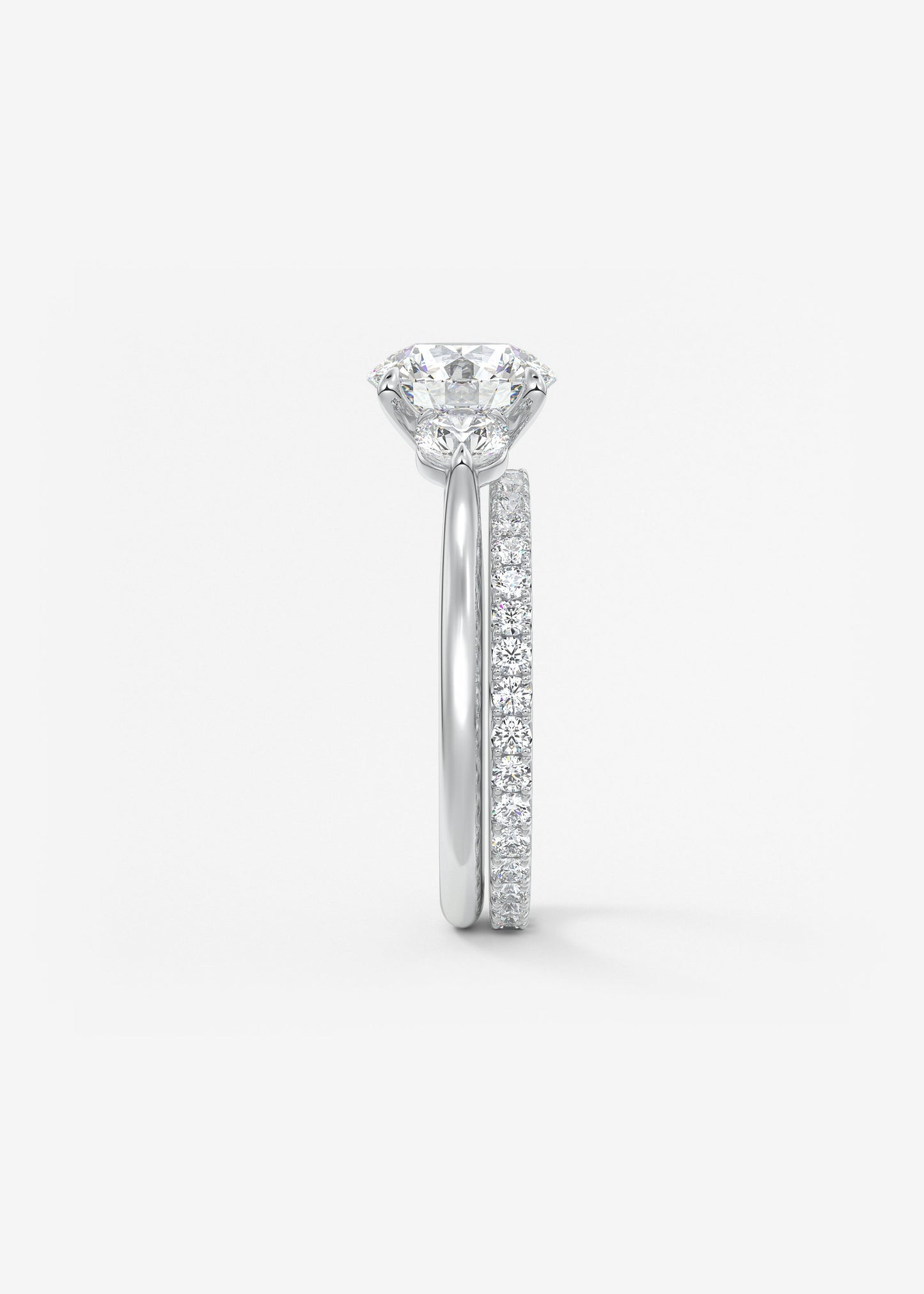 Oval Solitaire With Raised Basket Gallery Lab Grown Diamond Engagement Ring