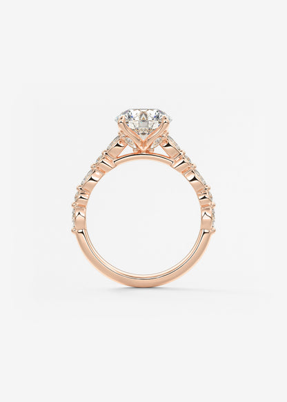 Oval Solitaire With Raised Basket Gallery Lab Grown Diamond Engagement Ring