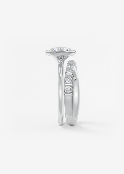 Oval Solitaire With Raised Basket Gallery Lab Grown Diamond Engagement Ring