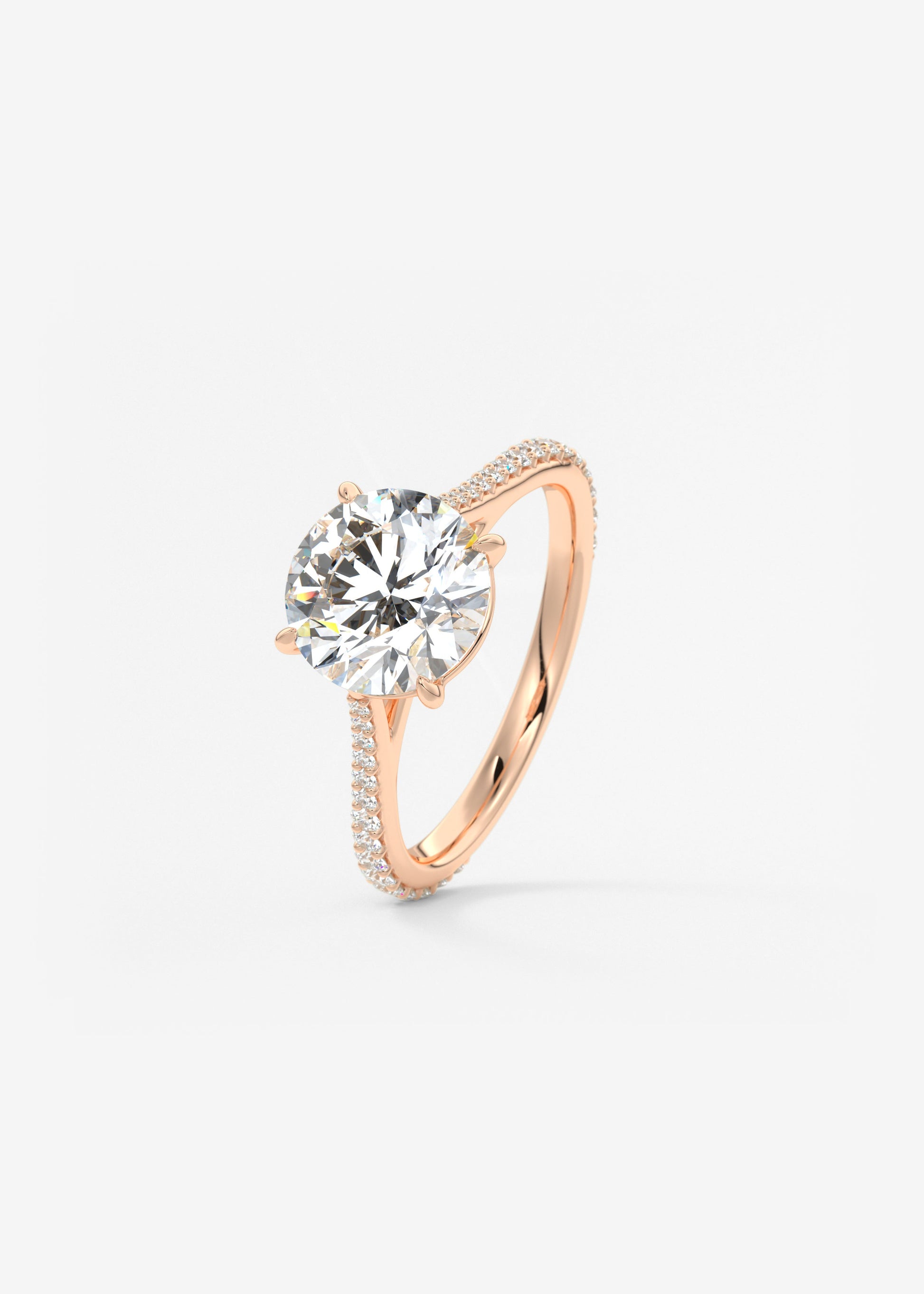 Oval Solitaire With Raised Basket Gallery Lab Grown Diamond Engagement Ring