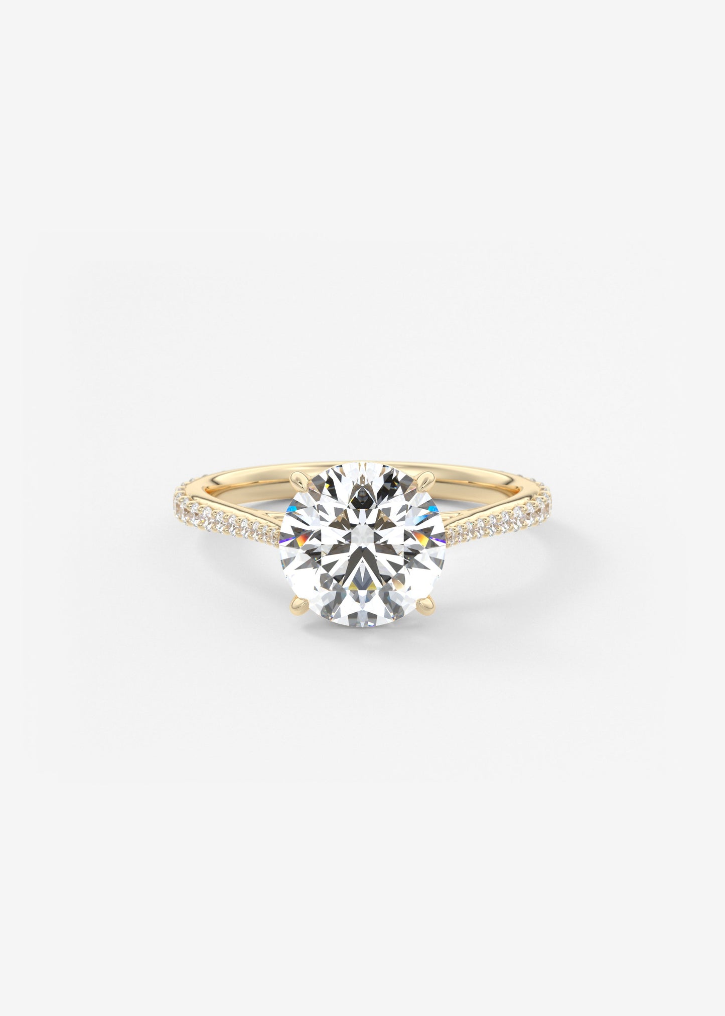 Oval Solitaire With Raised Basket Gallery Lab Grown Diamond Engagement Ring