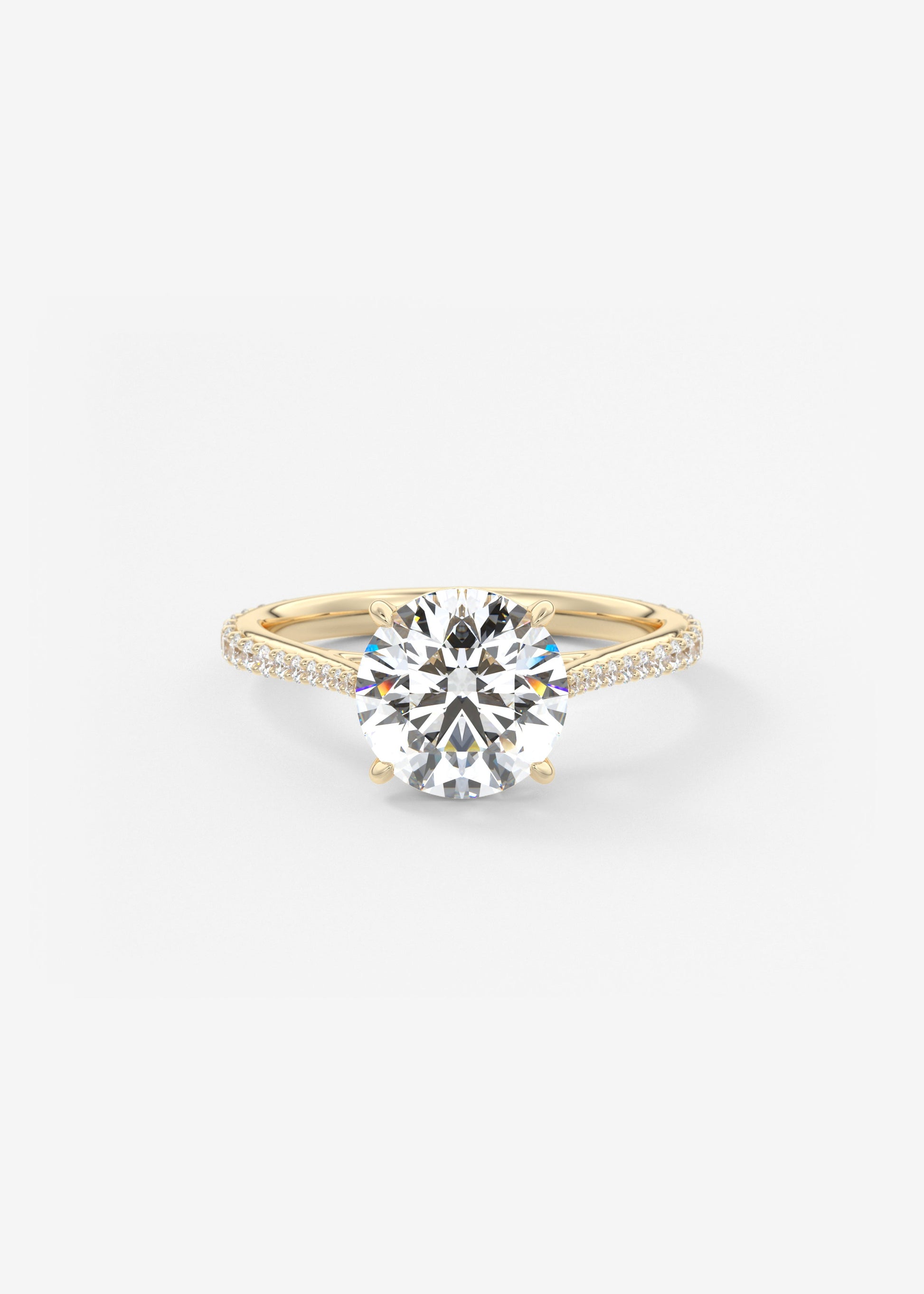 Oval Solitaire With Raised Basket Gallery Lab Grown Diamond Engagement Ring