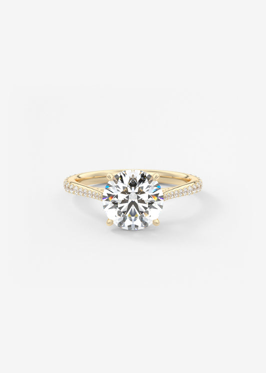 Oval Solitaire With Raised Basket Gallery Lab Grown Diamond Engagement Ring