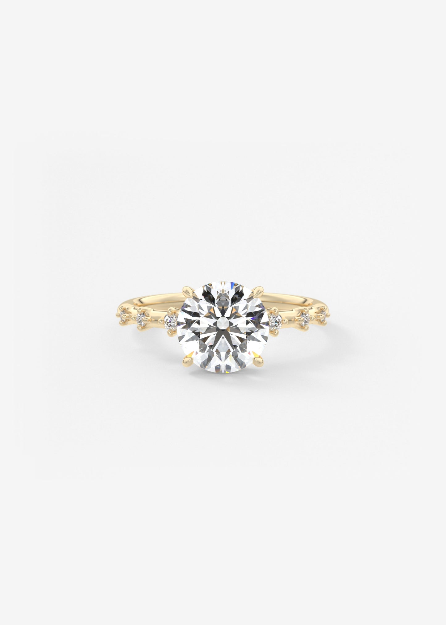 Oval Solitaire With Raised Basket Gallery Lab Grown Diamond Engagement Ring