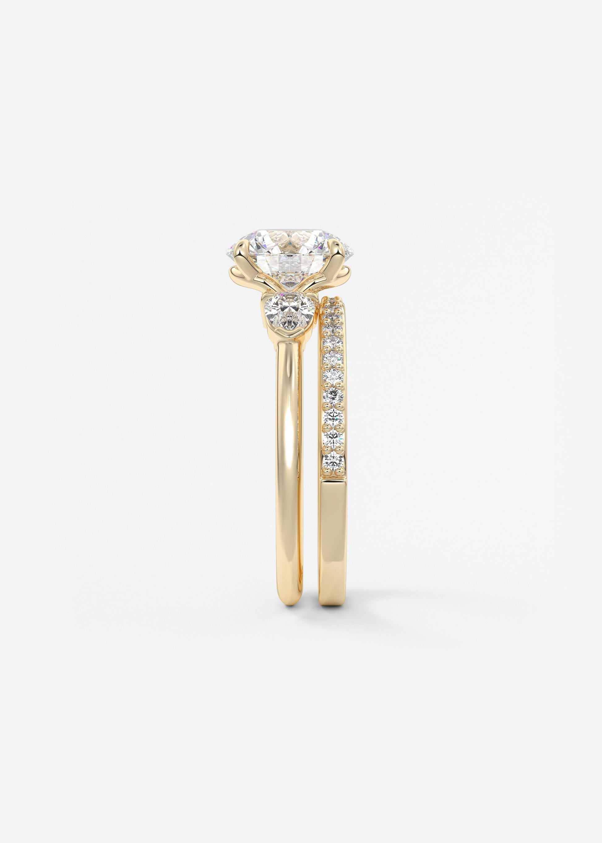 Oval Solitaire With Raised Basket Gallery Lab Grown Diamond Engagement Ring