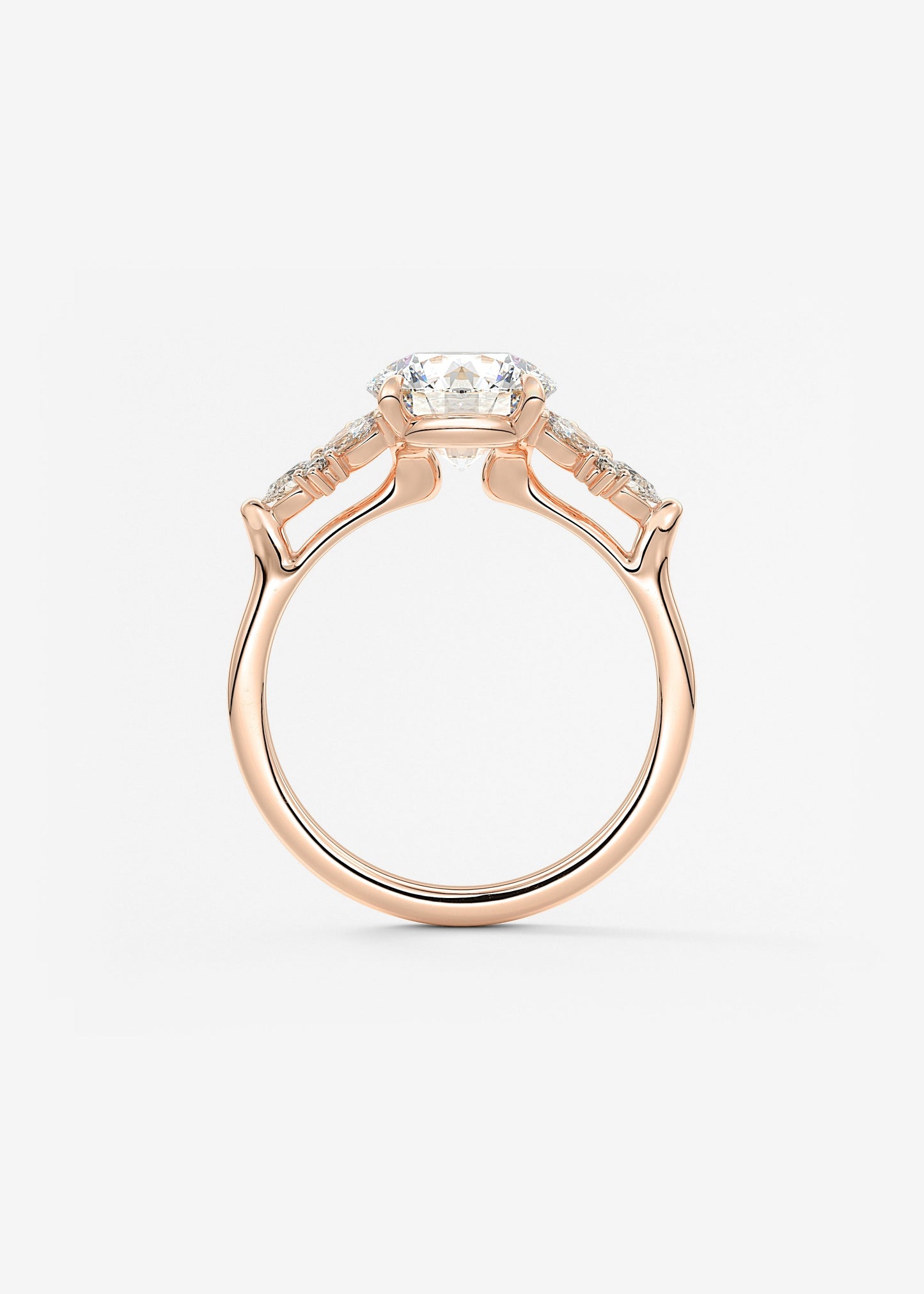 Oval Solitaire With Raised Basket Gallery Lab Grown Diamond Engagement Ring