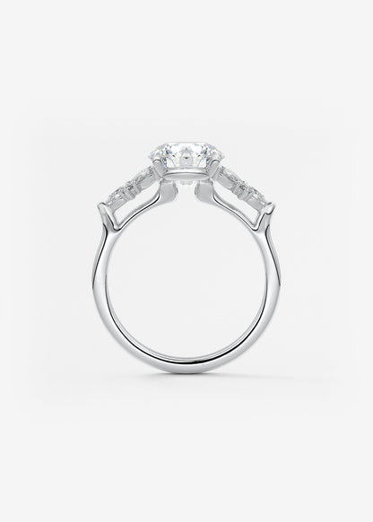 Oval Solitaire With Raised Basket Gallery Lab Grown Diamond Engagement Ring