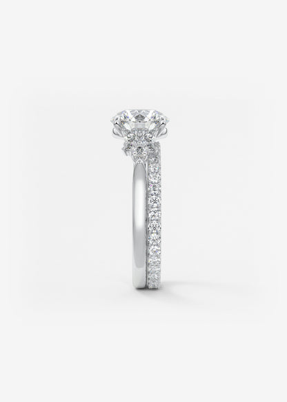 Oval Solitaire With Raised Basket Gallery Lab Grown Diamond Engagement Ring