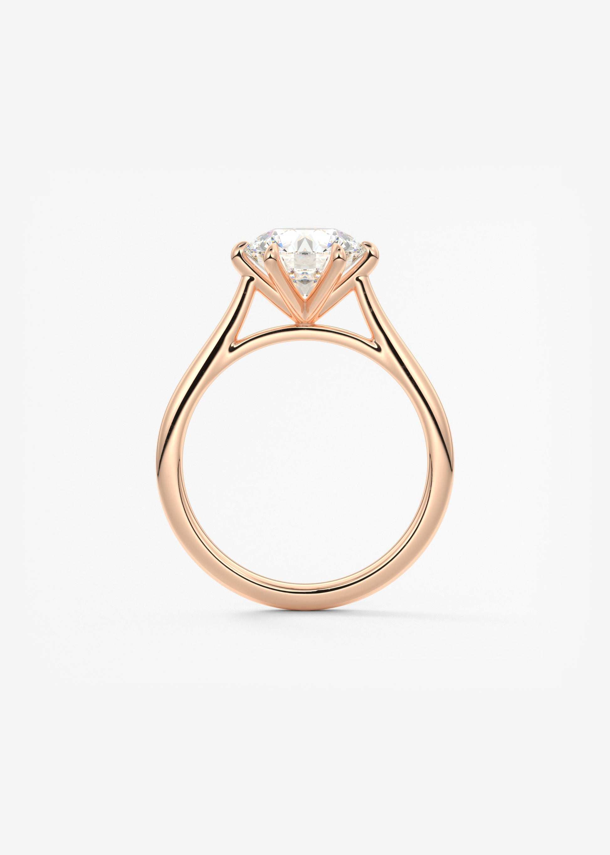 Oval Solitaire With Raised Basket Gallery Lab Grown Diamond Engagement Ring