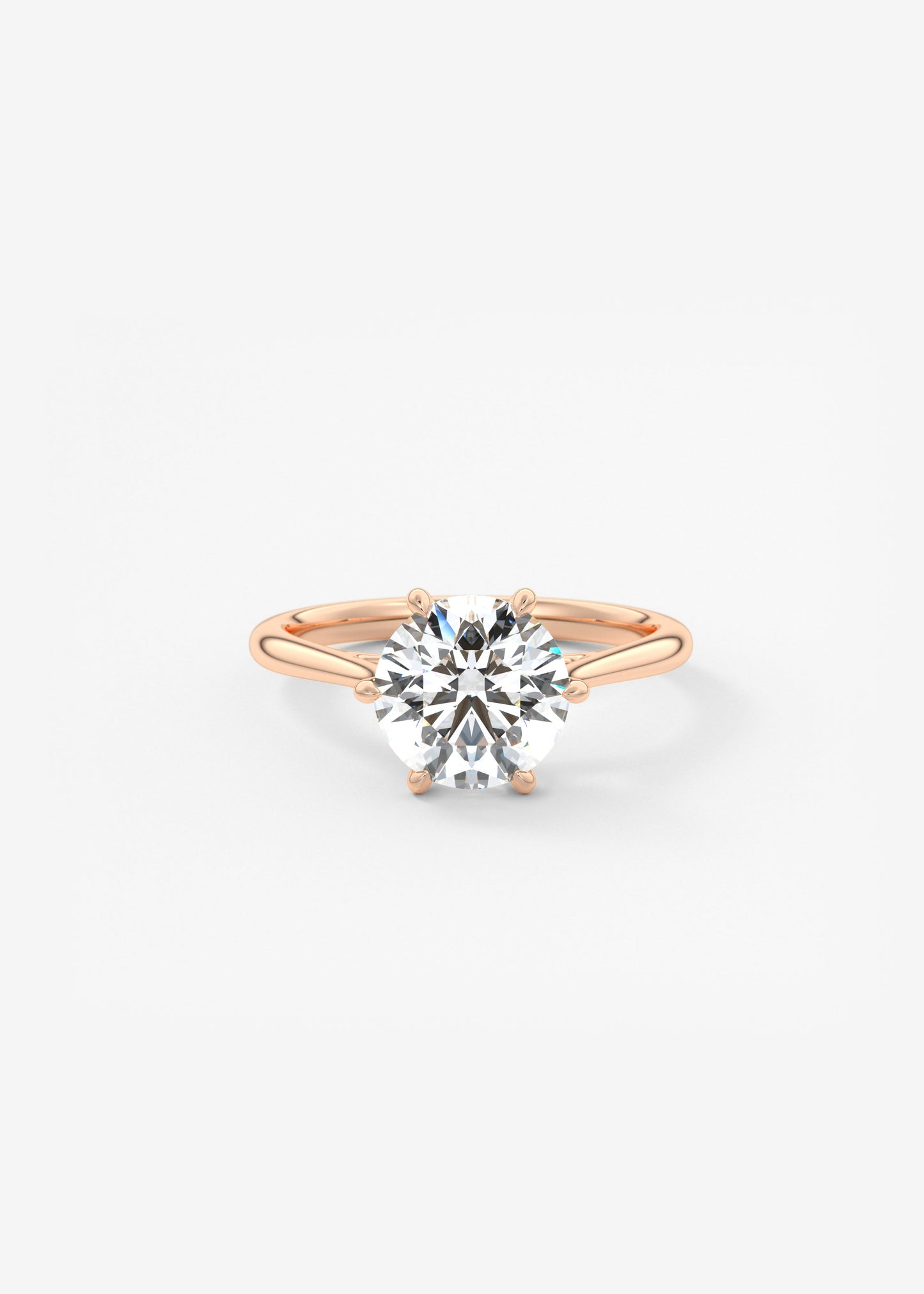 Oval Solitaire With Raised Basket Gallery Lab Grown Diamond Engagement Ring