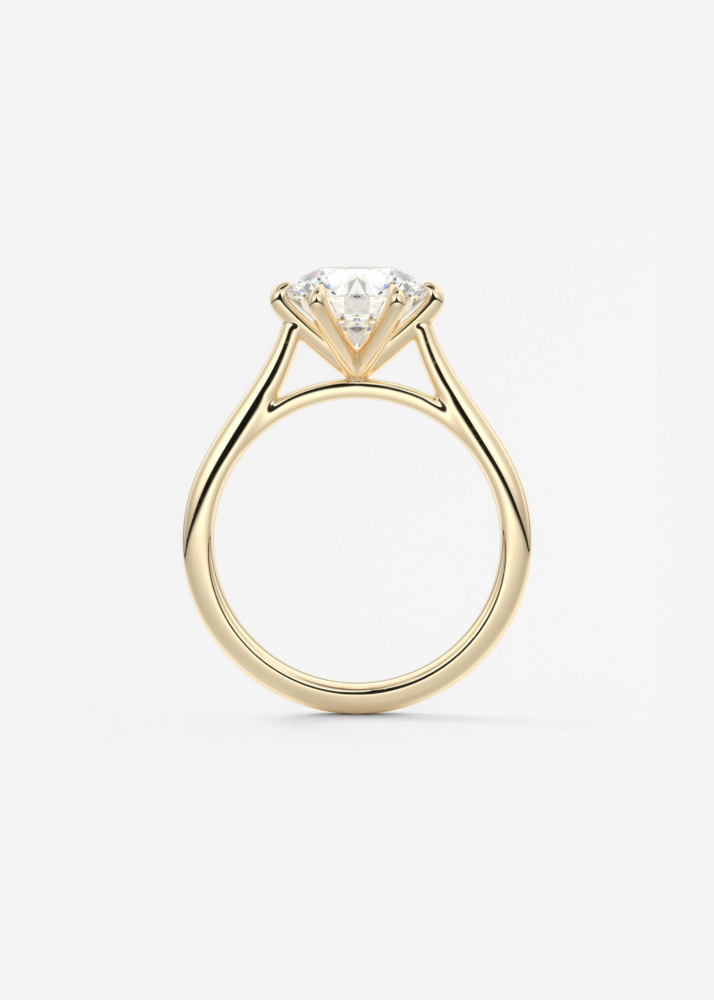 Oval Solitaire With Raised Basket Gallery Lab Grown Diamond Engagement Ring