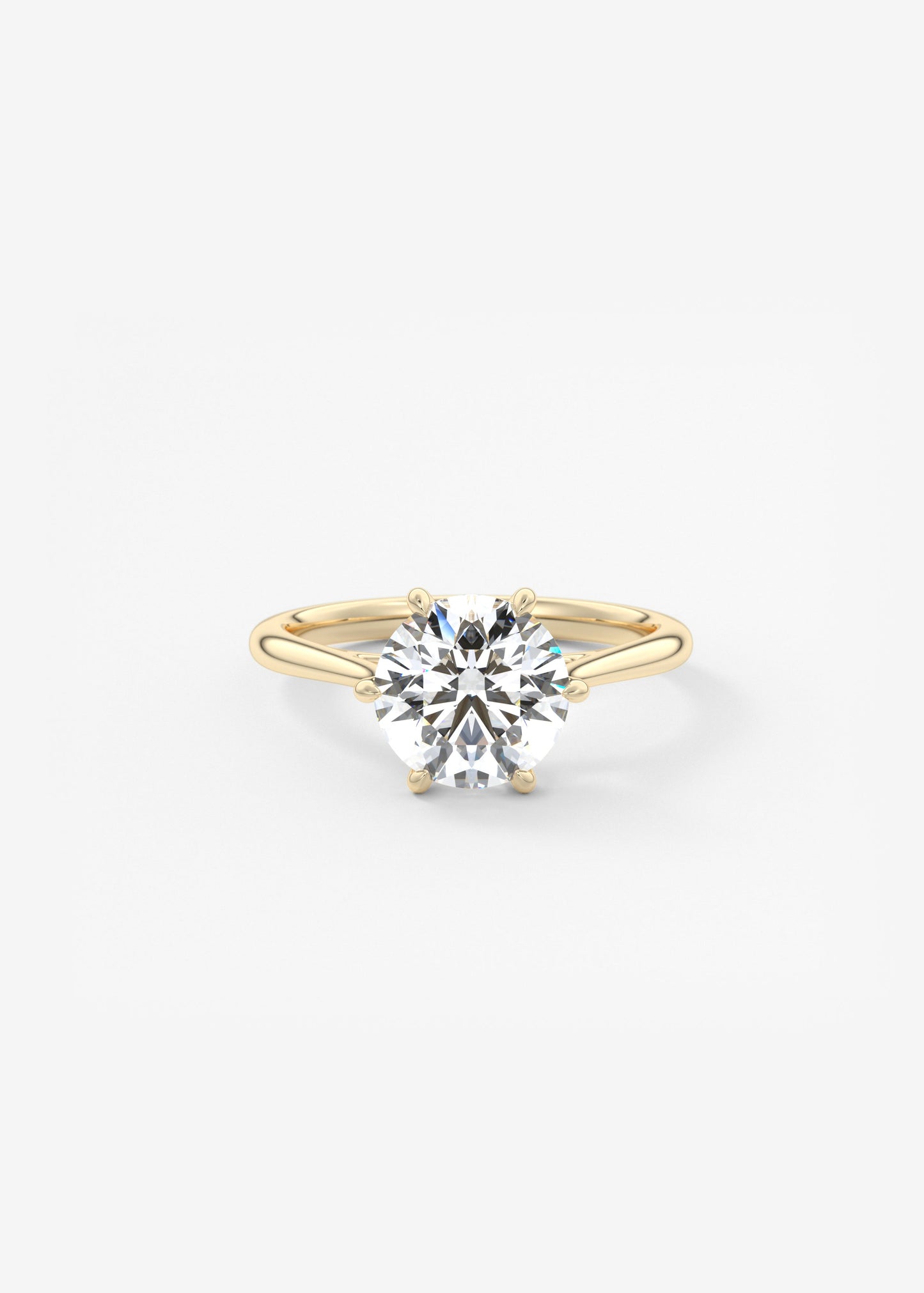 Oval Solitaire With Raised Basket Gallery Lab Grown Diamond Engagement Ring