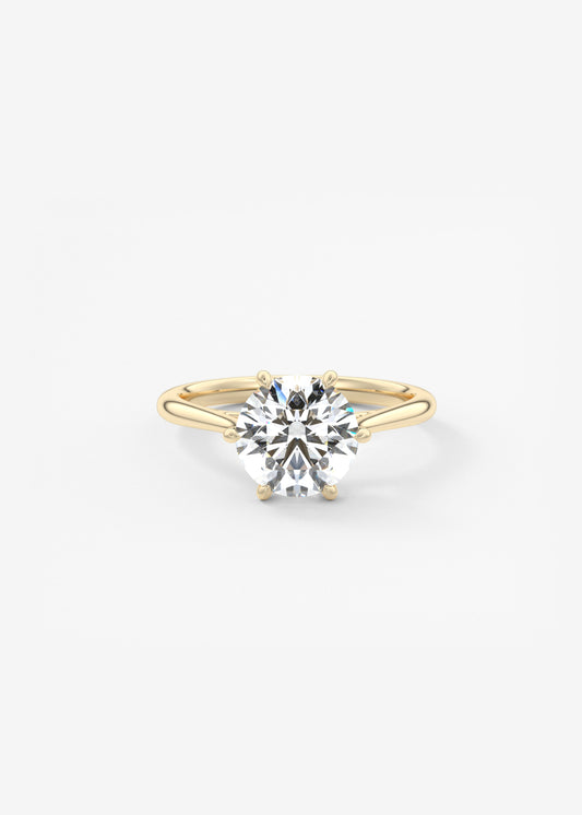 Oval Solitaire With Raised Basket Gallery Lab Grown Diamond Engagement Ring