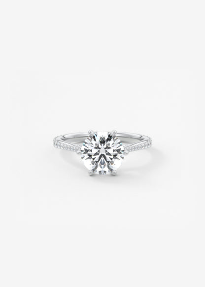 Oval Solitaire With Raised Basket Gallery Lab Grown Diamond Engagement Ring