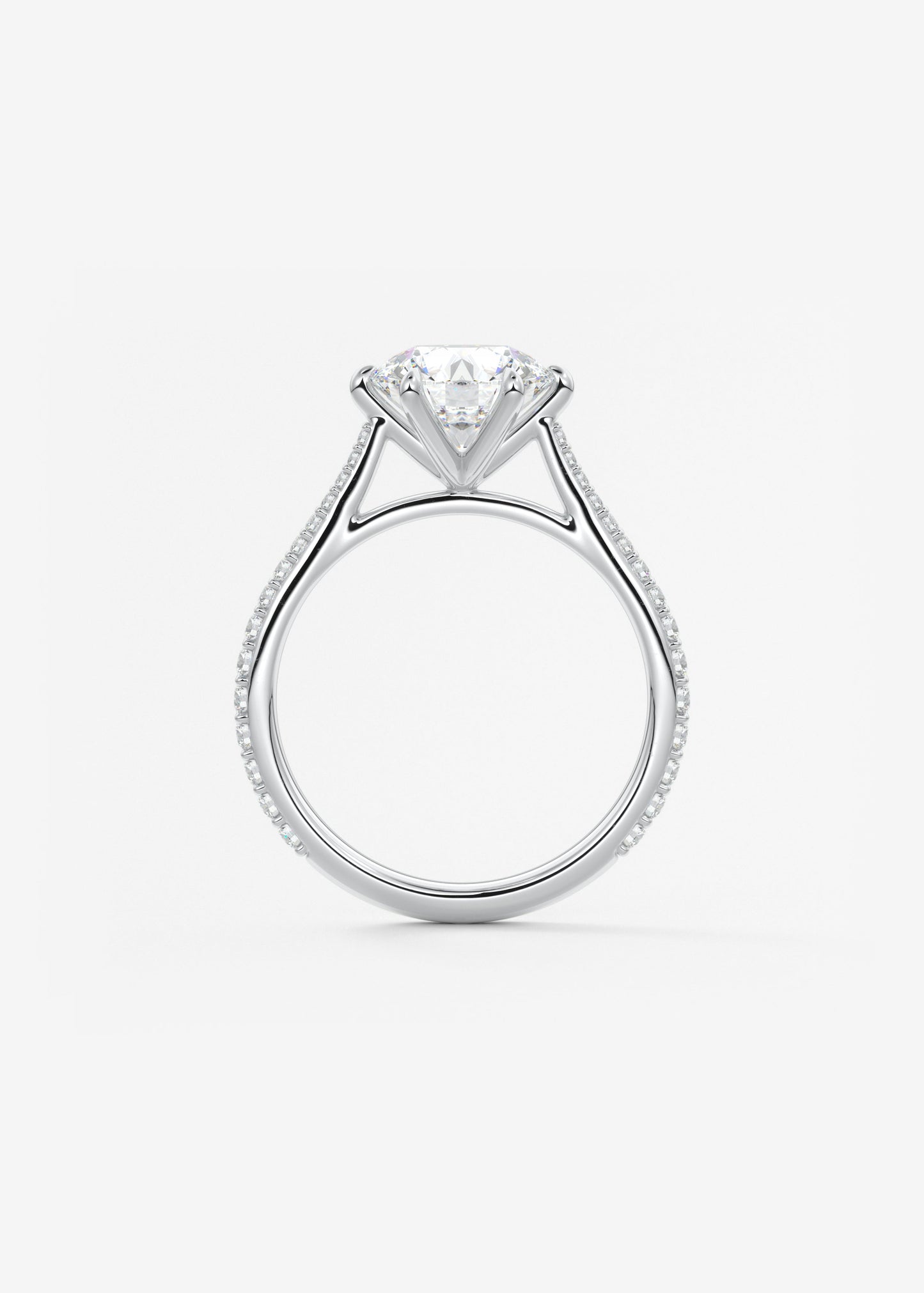Oval Solitaire With Raised Basket Gallery Lab Grown Diamond Engagement Ring