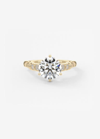 Oval Solitaire With Raised Basket Gallery Lab Grown Diamond Engagement Ring