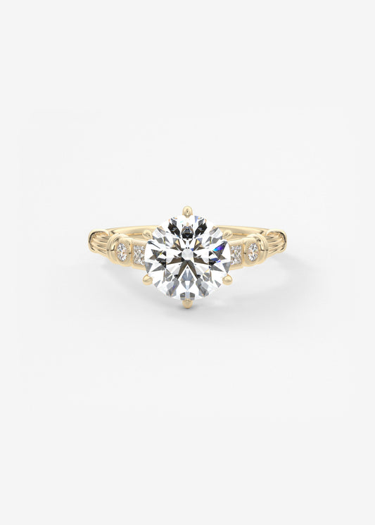 Oval Solitaire With Raised Basket Gallery Lab Grown Diamond Engagement Ring