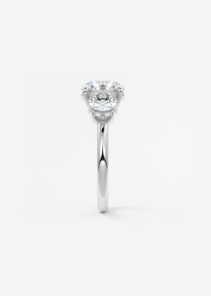 Oval Solitaire With Raised Basket Gallery Lab Grown Diamond Engagement Ring