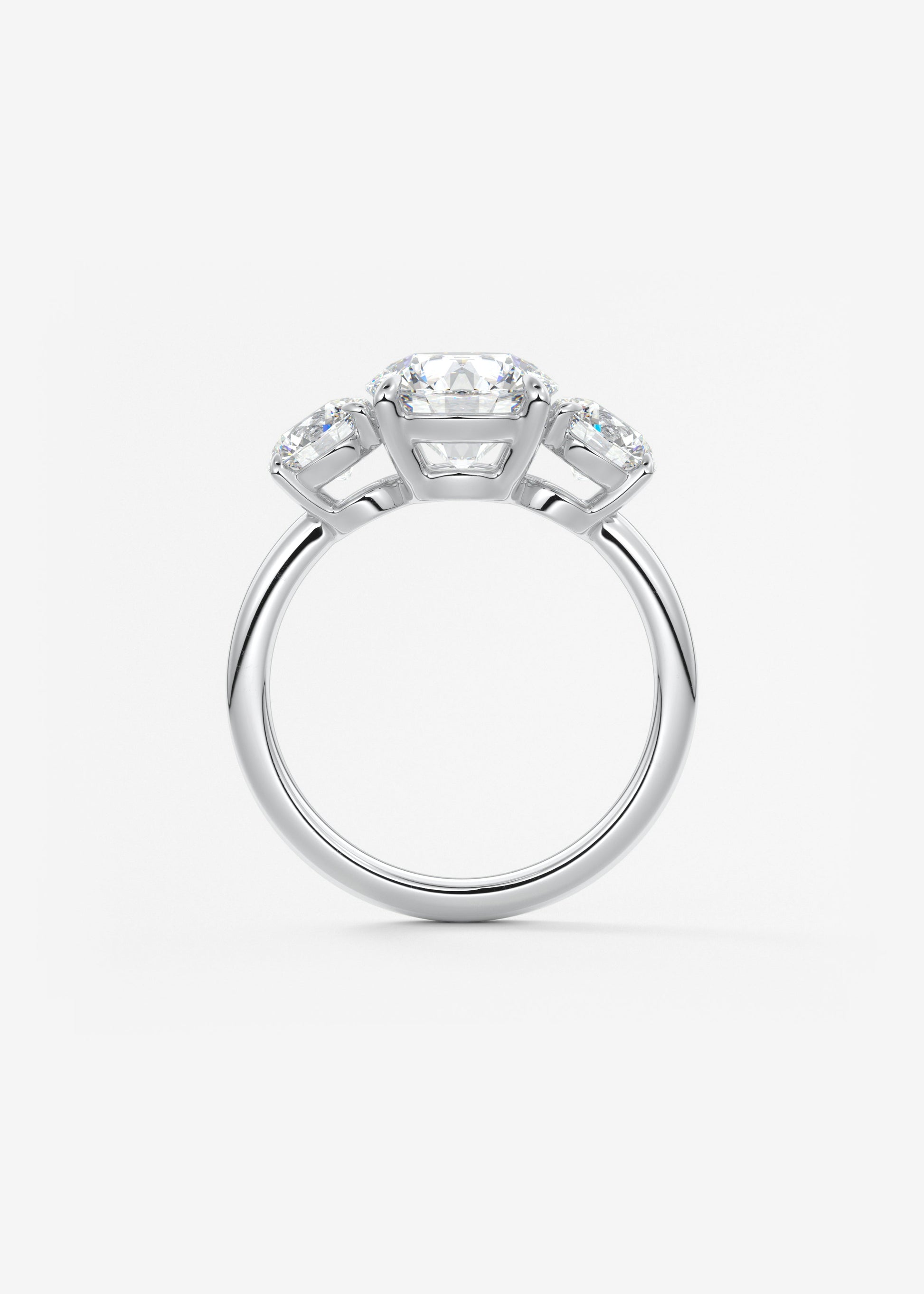 Oval Solitaire With Raised Basket Gallery Lab Grown Diamond Engagement Ring