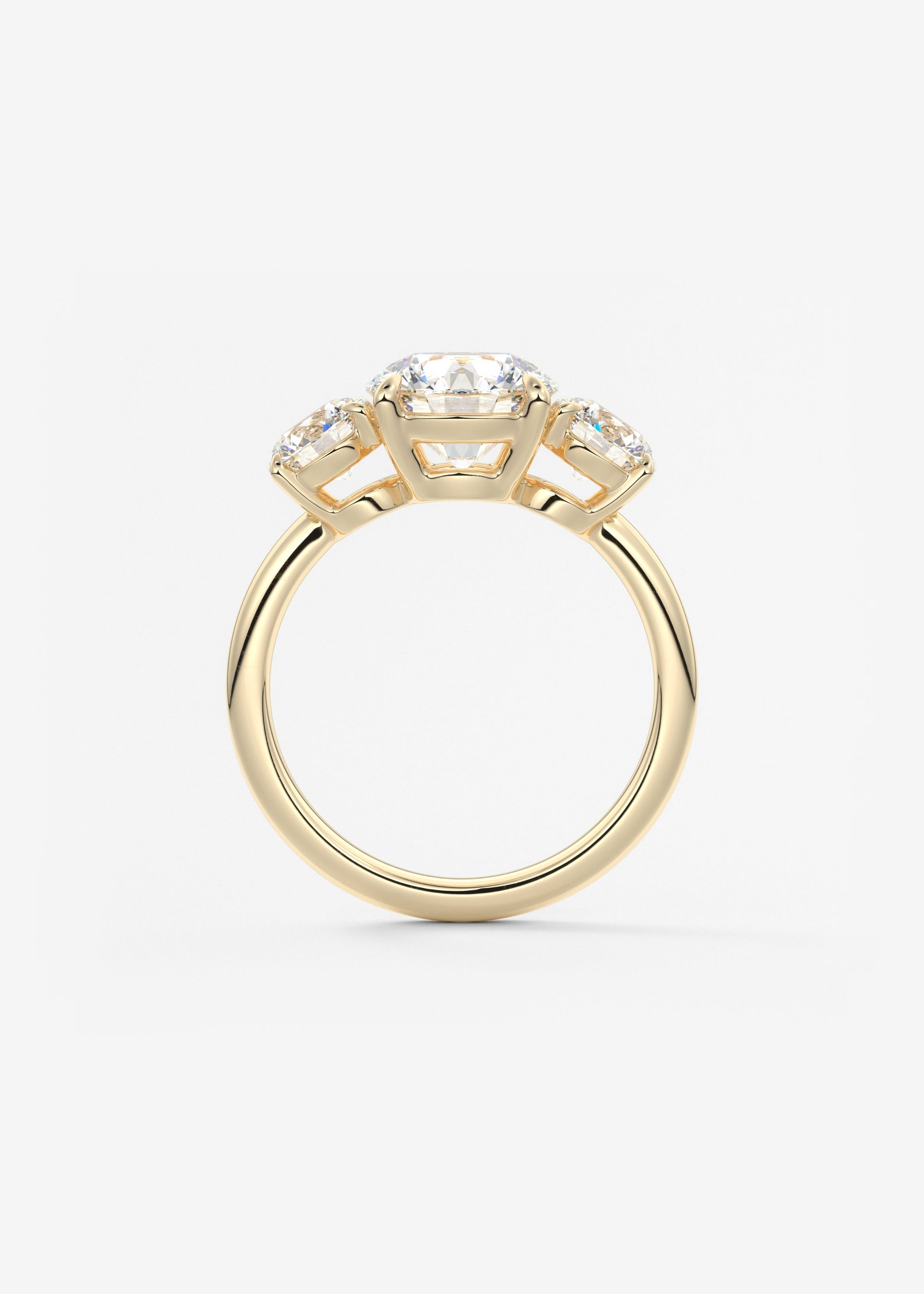 Oval Solitaire With Raised Basket Gallery Lab Grown Diamond Engagement Ring