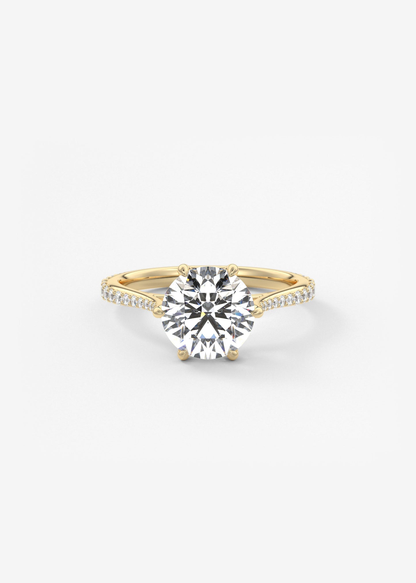 Oval Solitaire With Raised Basket Gallery Lab Grown Diamond Engagement Ring