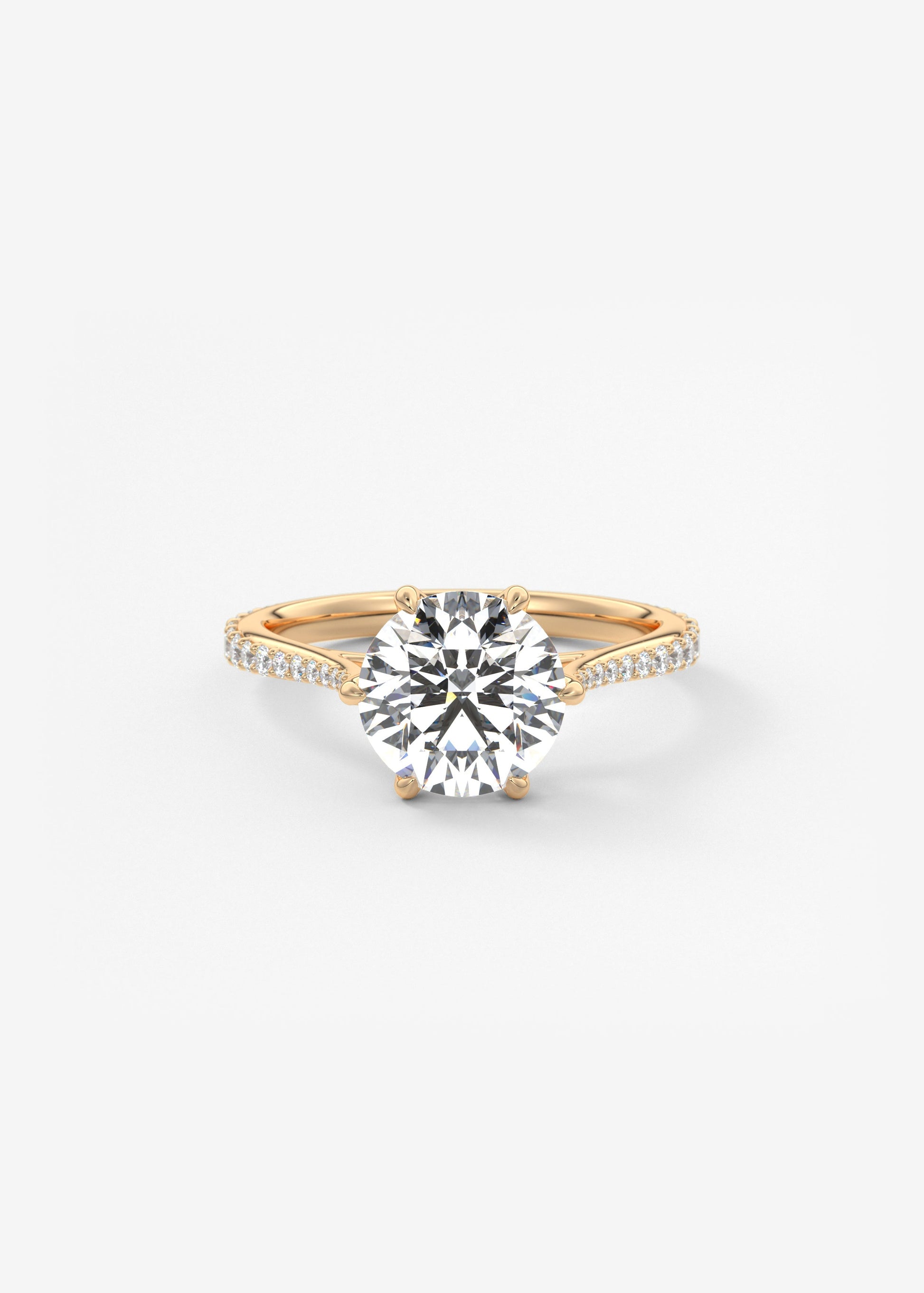 Oval Solitaire With Raised Basket Gallery Lab Grown Diamond Engagement Ring