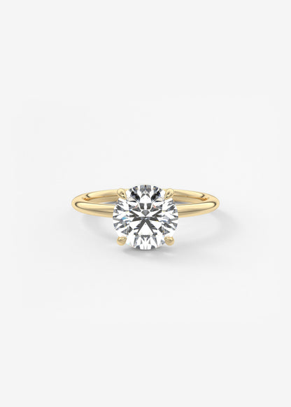 Oval Solitaire With Raised Basket Gallery Lab Grown Diamond Engagement Ring