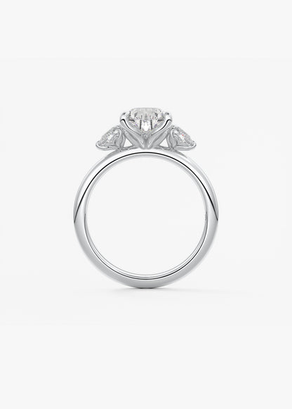 Oval Solitaire With Raised Basket Gallery Lab Grown Diamond Engagement Ring