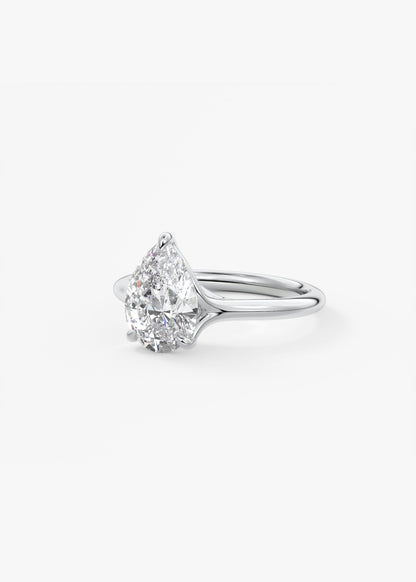 Oval Solitaire With Raised Basket Gallery Lab Grown Diamond Engagement Ring