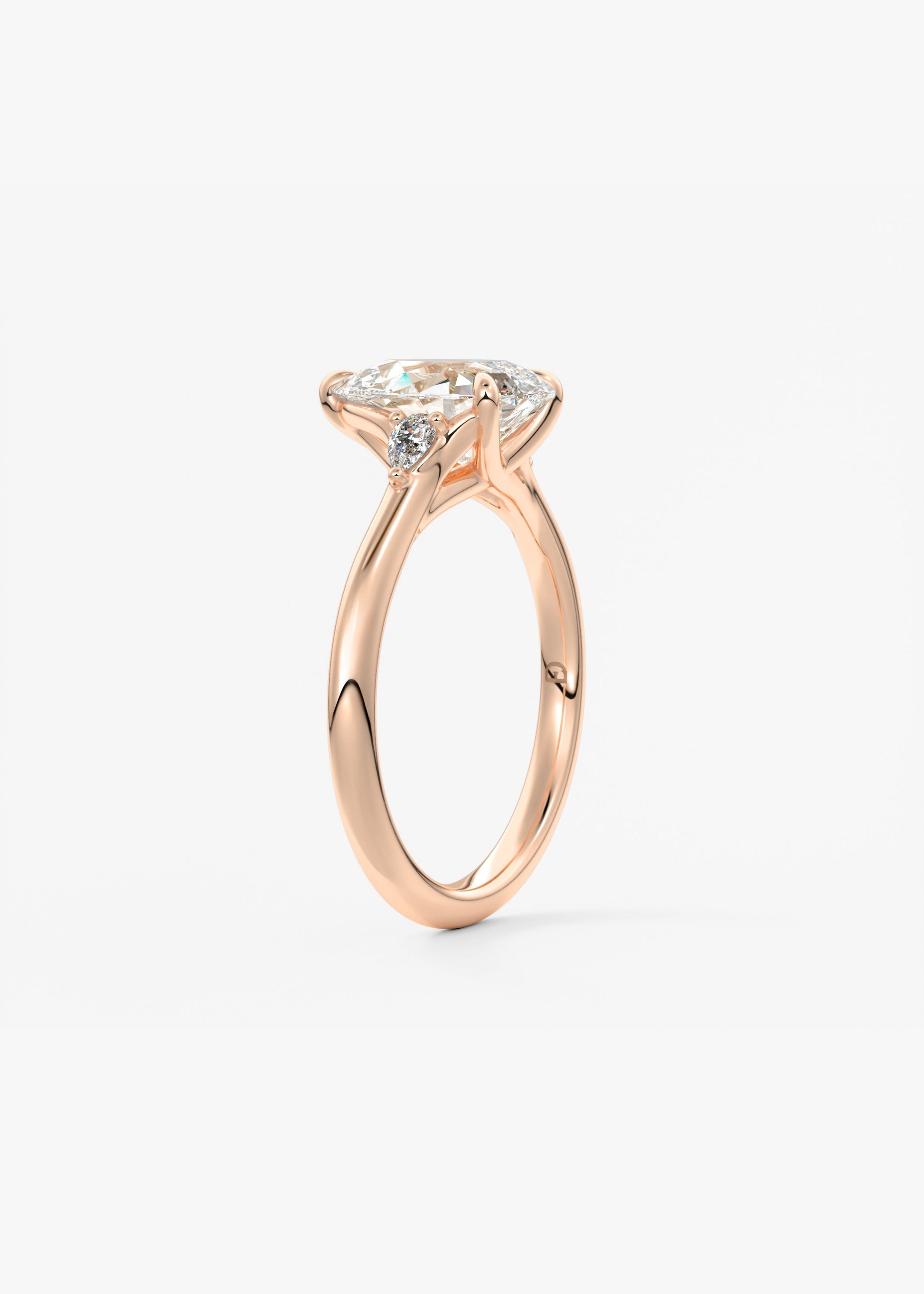 Oval Solitaire With Raised Basket Gallery Lab Grown Diamond Engagement Ring