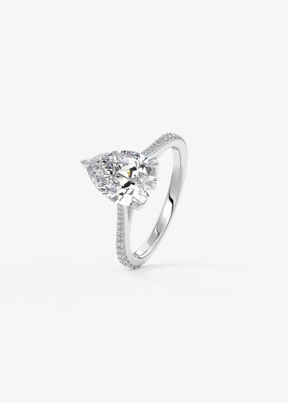 Oval Solitaire With Raised Basket Gallery Lab Grown Diamond Engagement Ring