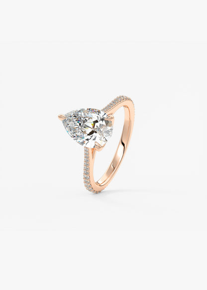 Oval Solitaire With Raised Basket Gallery Lab Grown Diamond Engagement Ring