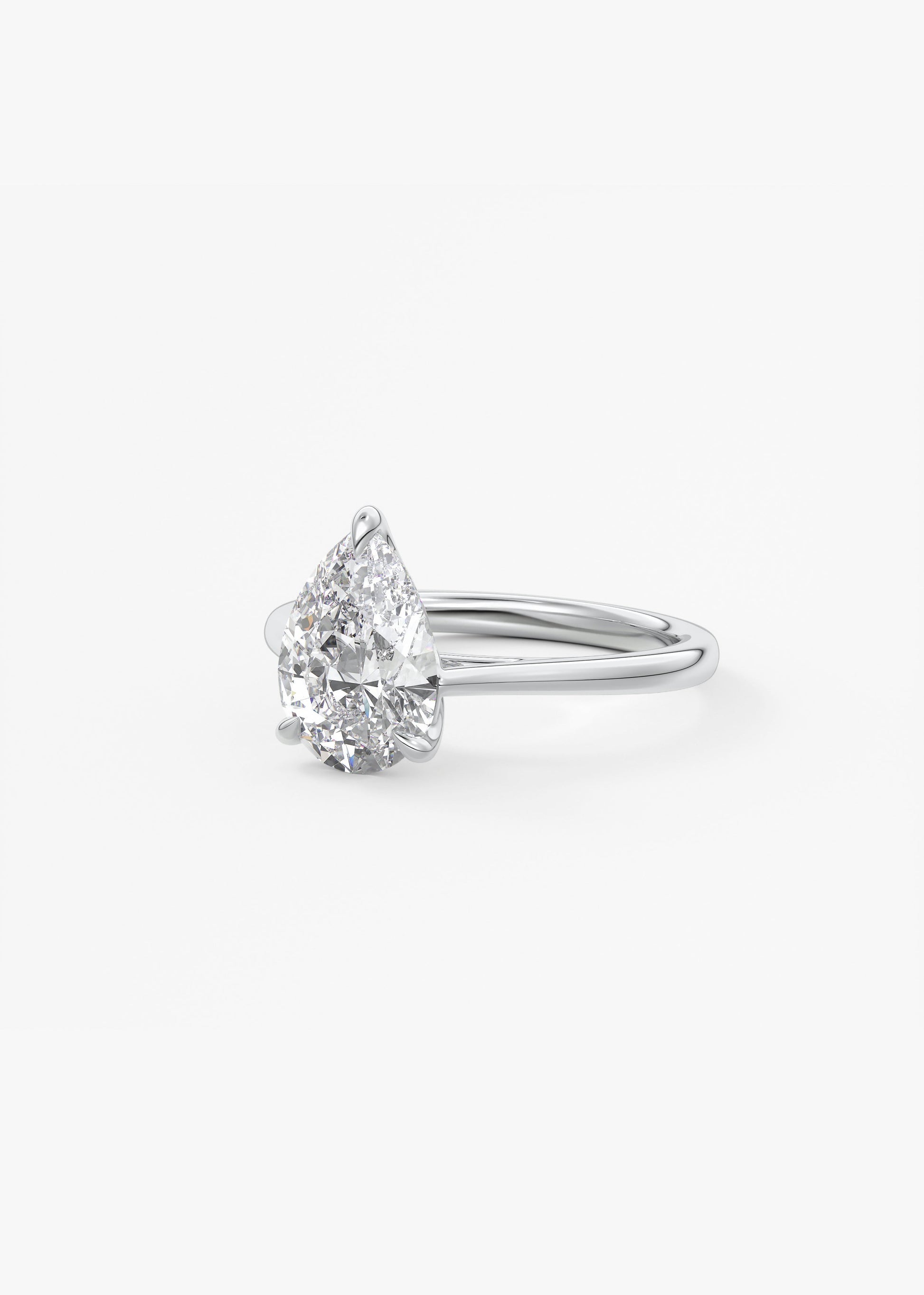 Oval Solitaire With Raised Basket Gallery Lab Grown Diamond Engagement Ring