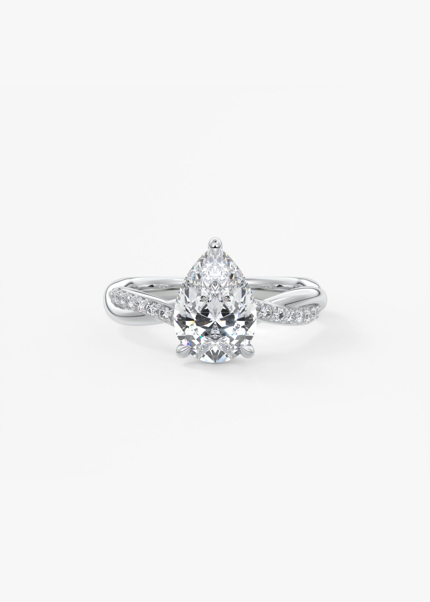Oval Solitaire With Raised Basket Gallery Lab Grown Diamond Engagement Ring