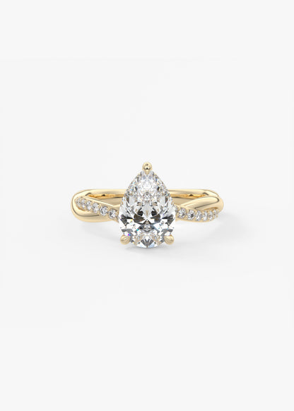 Oval Solitaire With Raised Basket Gallery Lab Grown Diamond Engagement Ring